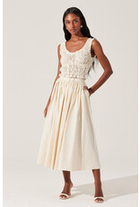 ASTR Kissel Floral Eyelet Cropped Top
