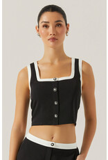 ASTR Rory Contrast Trim Top
