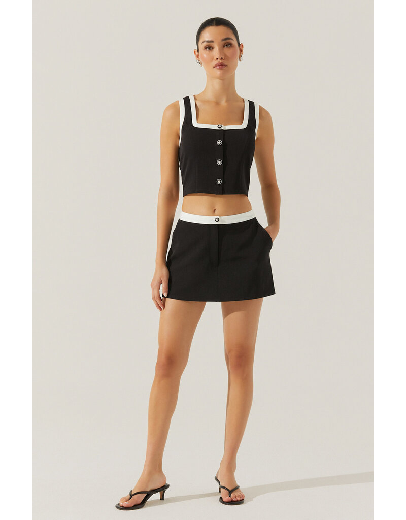 ASTR Rory Contrast Trim Top