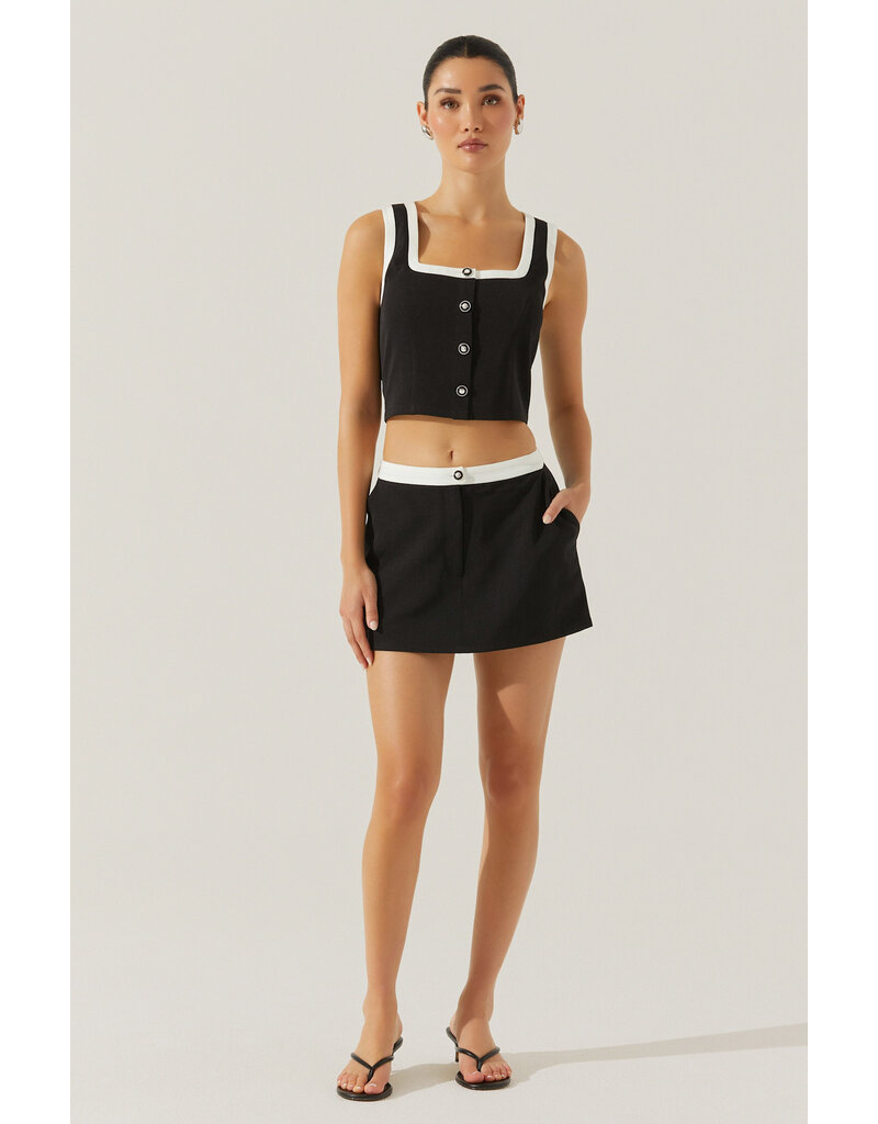 ASTR Rory Contrast Trim Top