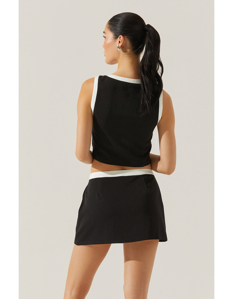 ASTR Rory Contrast Trim Skort
