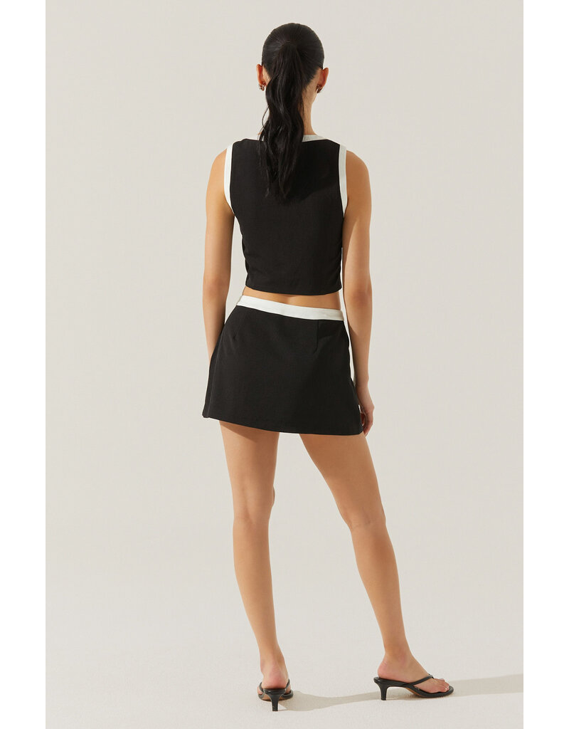ASTR Rory Contrast Trim Skort