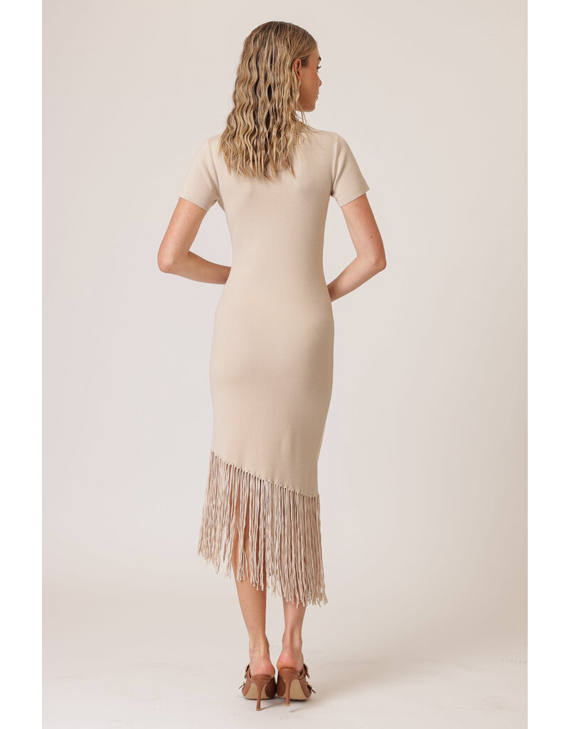 Line and Dot Chrysta Asymmetrical Fringe Dress