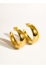 Flanerie Romée 18K Gold Non-Tarnish Classic Earring