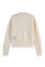 Scotch & Soda Embroidered Relaxed-Fit Cardigan