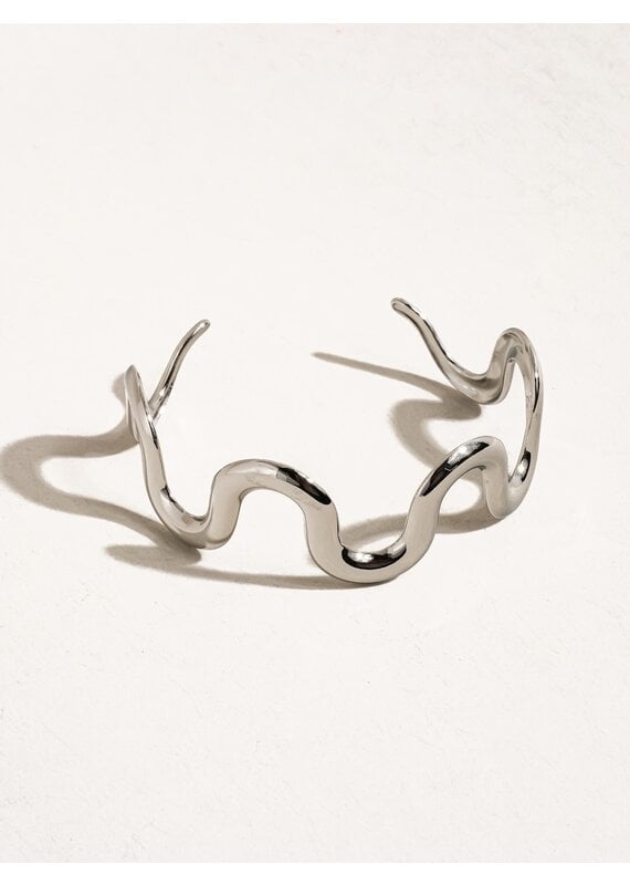 Flanerie Félix Silver Non-Tarnish Bold Statement Bracelet