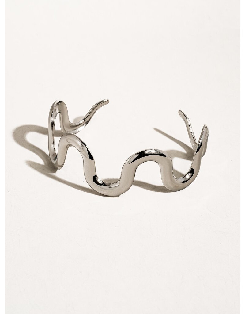 Flanerie Félix Silver Non-Tarnish Bold Statement Bracelet