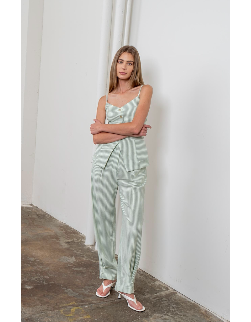 Moon River Miri Button Front Top