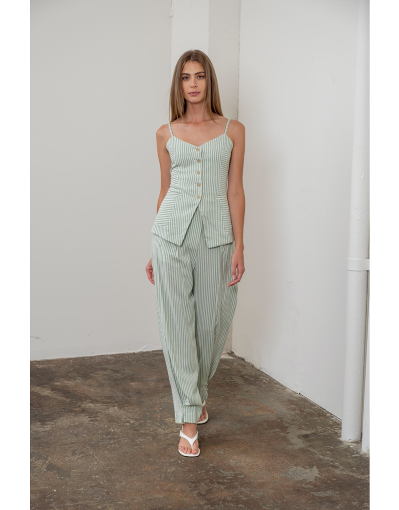 Moon River Miri Button Front Top