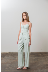 Moon River Miri Button Front Top