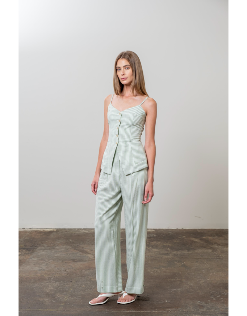 Moon River Miri Button Front Top