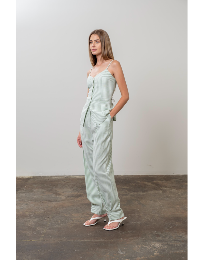 Moon River Miri Button Front Top