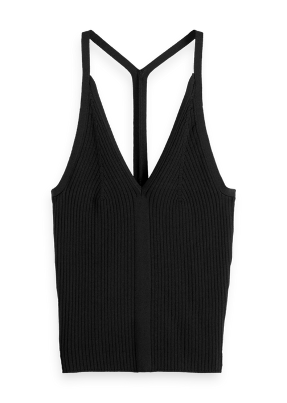 Scotch & Soda Rib Racer Knitted Tank