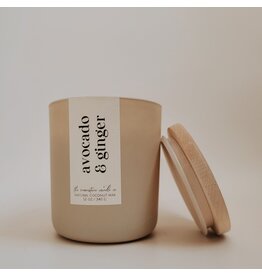 Avocado Ginger Natural Coconut Wax Candle