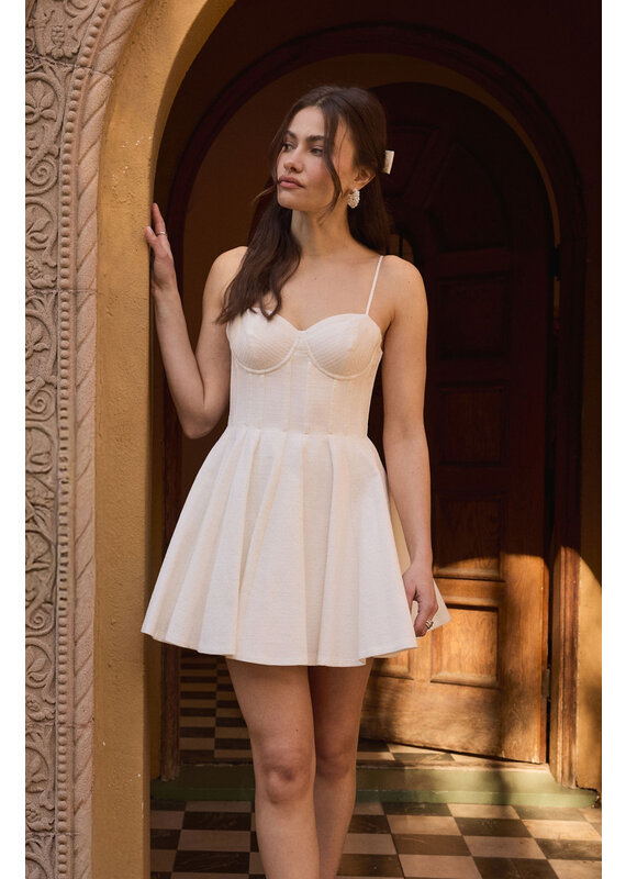 ASTR Fenna Textured Corset Mini Dress