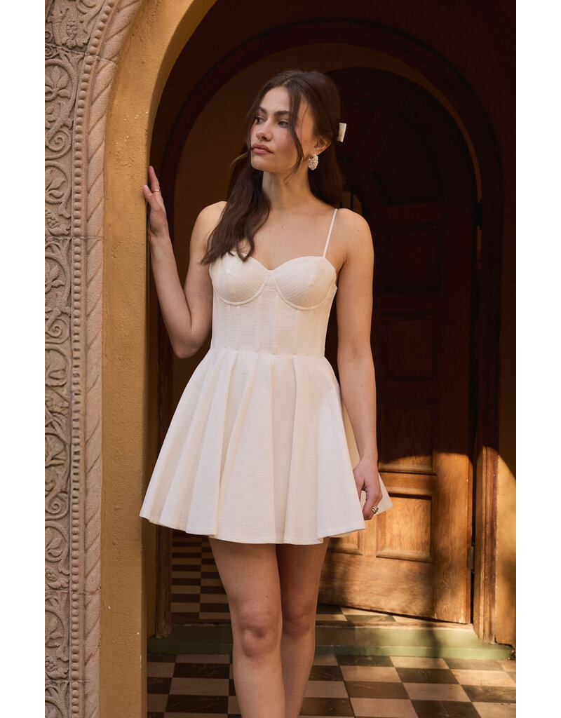 ASTR Fenna Textured Corset Mini Dress