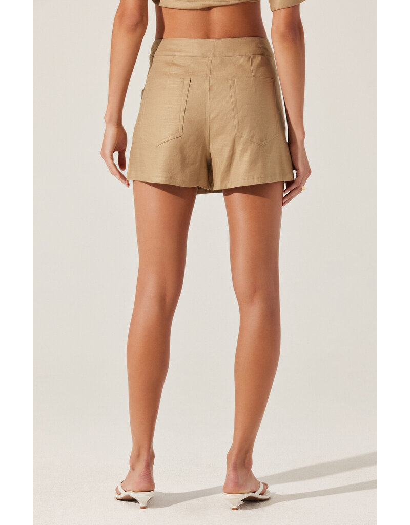 ASTR Deborah Linen Blend Safari Skort
