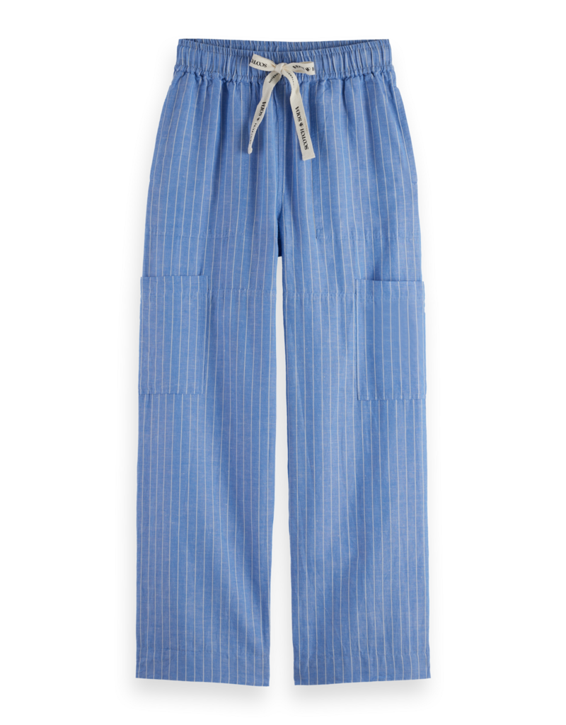 Scotch & Soda Noa High Rise Wide Leg Cargo Pant