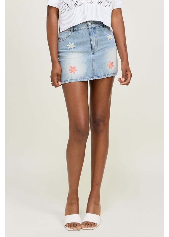 Jacquie The Label Celine Denim Mini Skirt