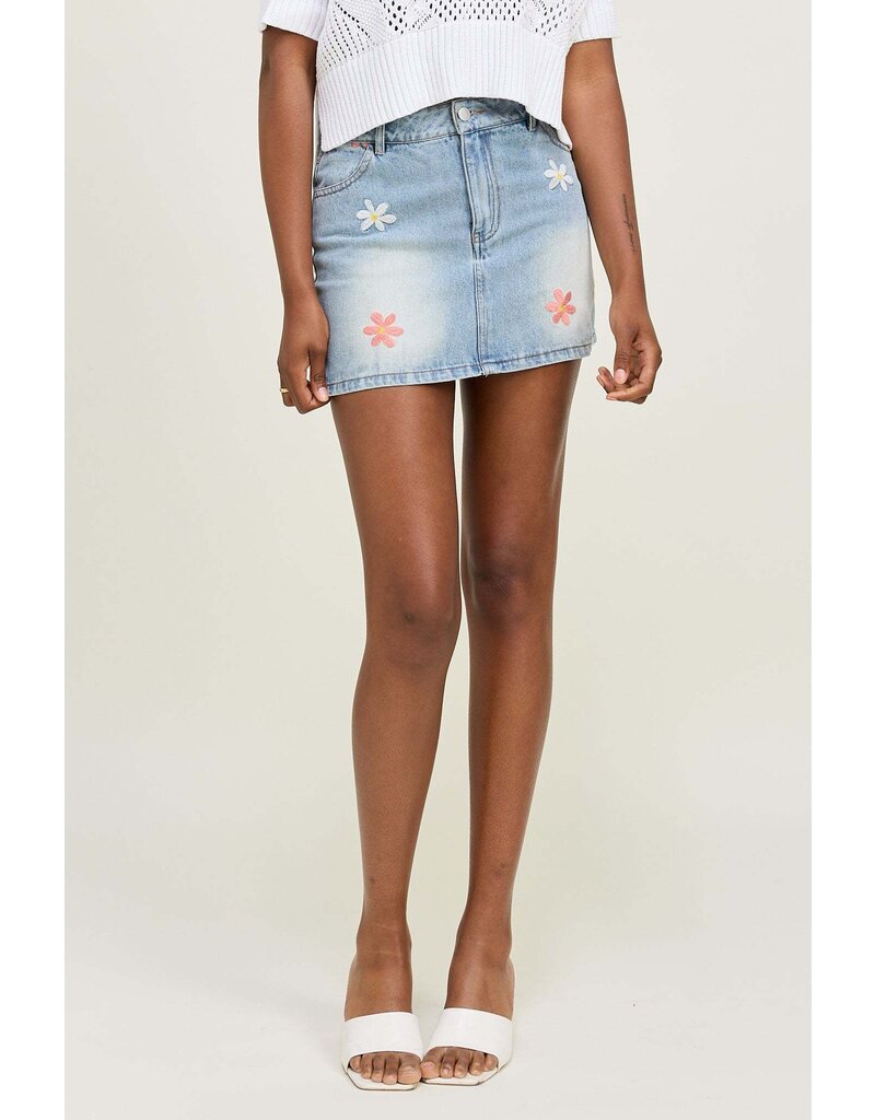 Jacquie The Label Celine Denim Mini Skirt