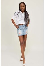 Jacquie The Label Celine Denim Mini Skirt