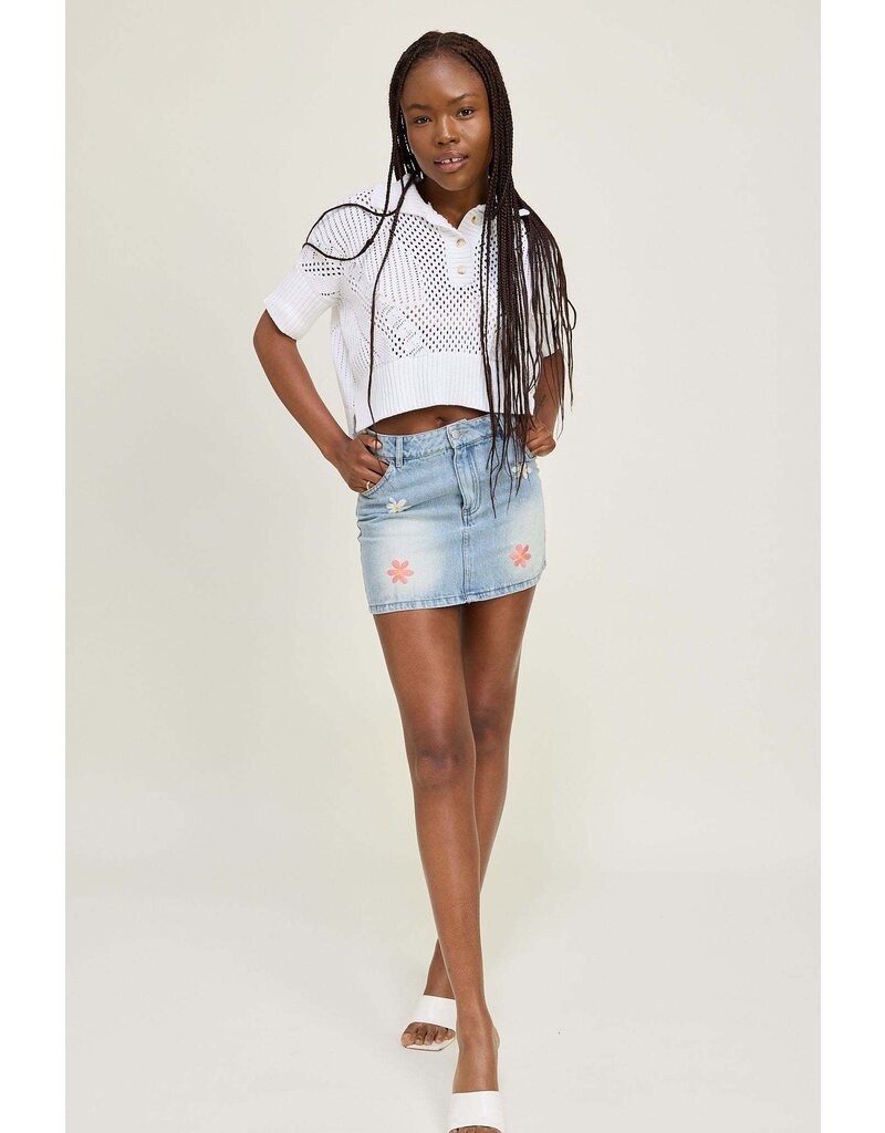 Jacquie The Label Celine Denim Mini Skirt