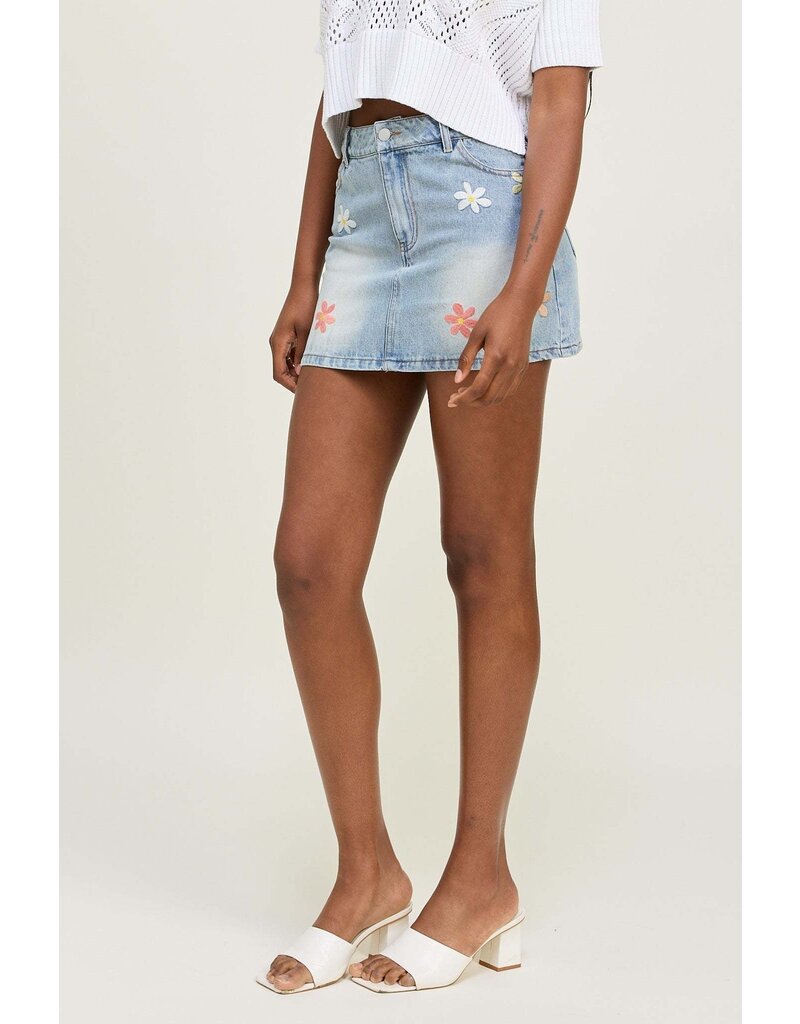 Jacquie The Label Celine Denim Mini Skirt