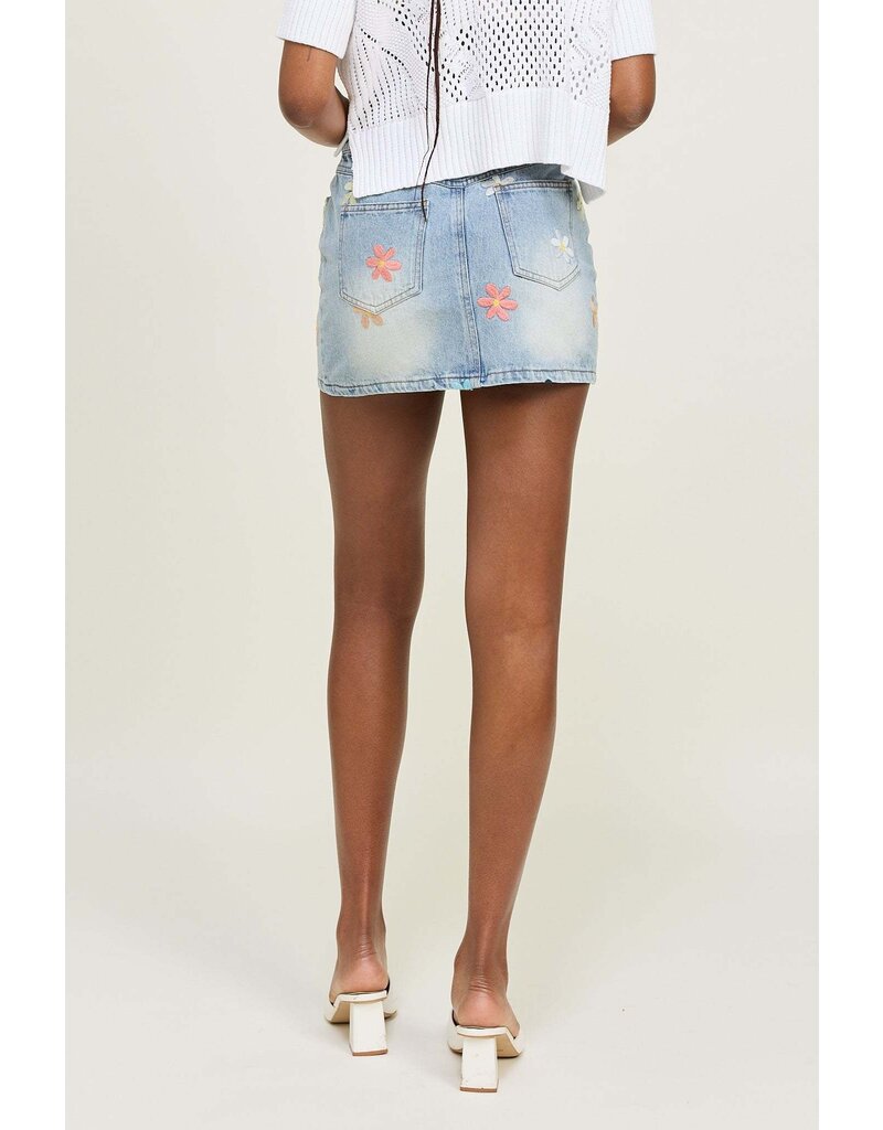 Jacquie The Label Celine Denim Mini Skirt