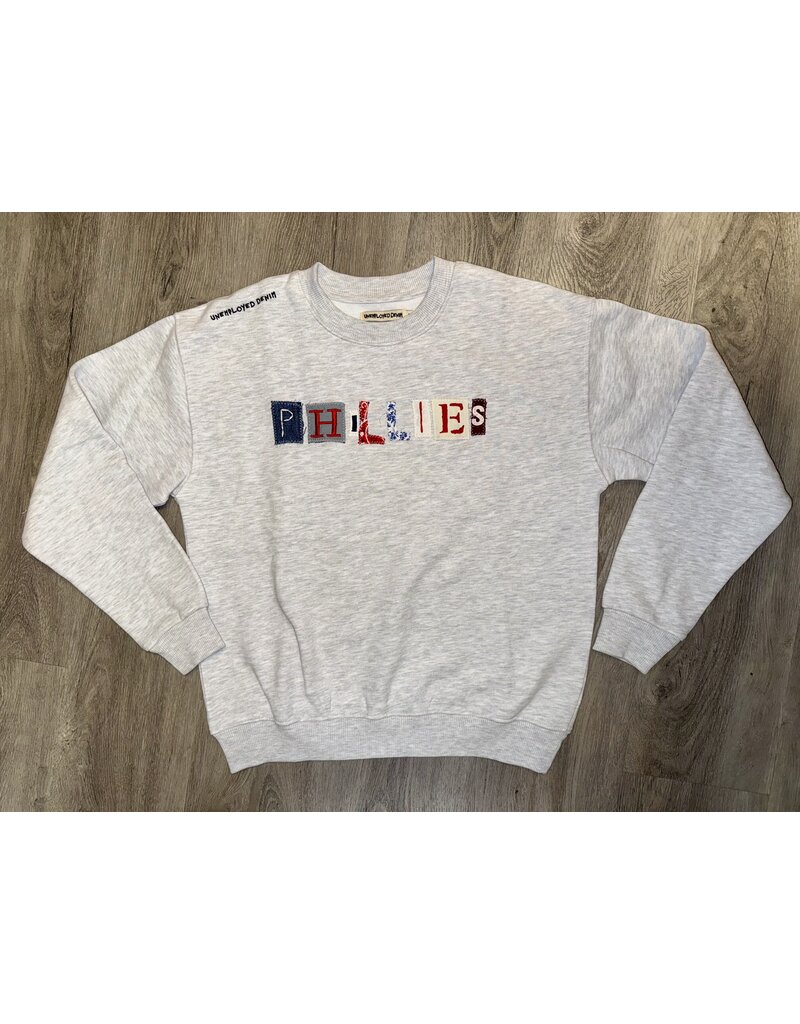 Unemployed Denim Phillies Custom Crew Neck *Xtina's Exclusive*