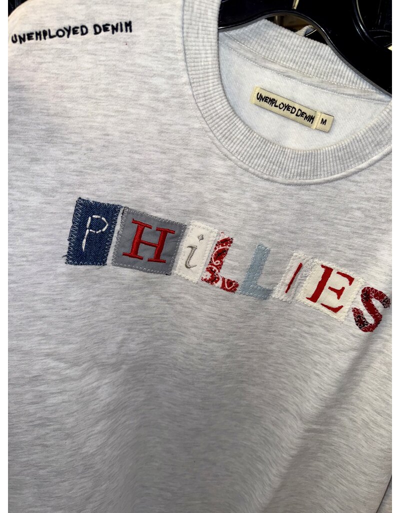 Unemployed Denim Phillies Custom Crew Neck *Xtina's Exclusive*