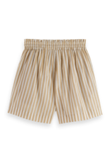 Scotch & Soda High Rise Lurex Stripe Printed Shorts