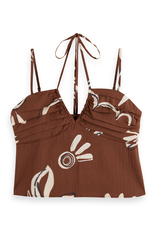 Scotch & Soda Gathered Strappy Top