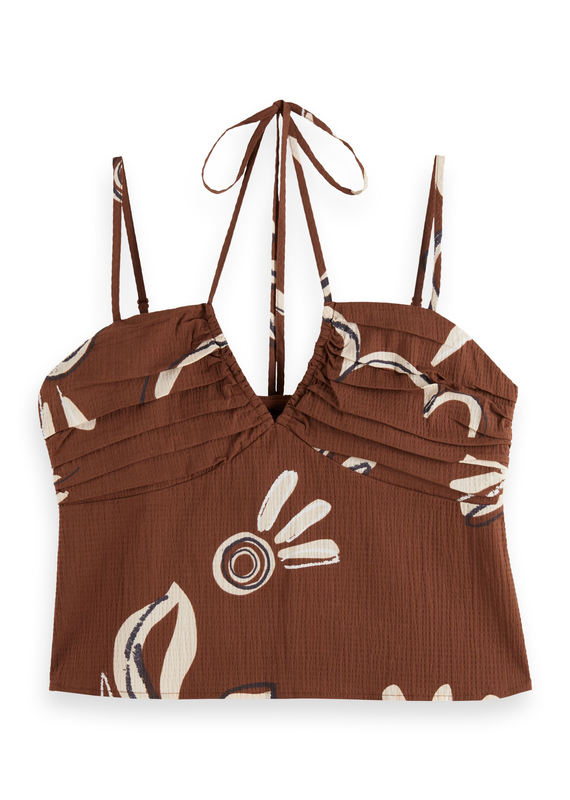 Scotch & Soda Gathered Strappy Top