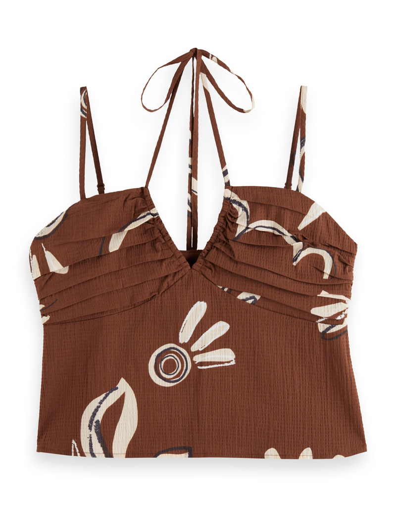 Scotch & Soda Gathered Strappy Top