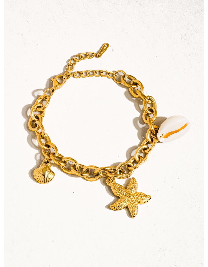 Flanerie Aspen 18K Gold Non-Tarnish Chain Bracelet