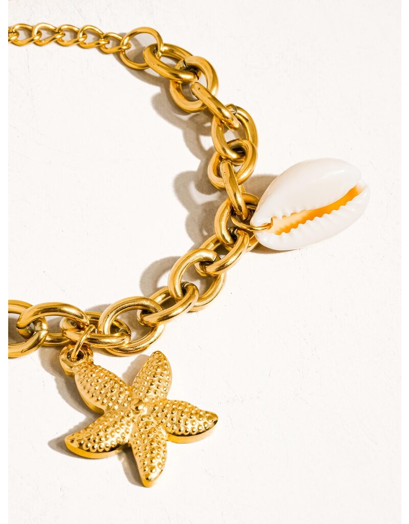 Flanerie Aspen 18K Gold Non-Tarnish Chain Bracelet