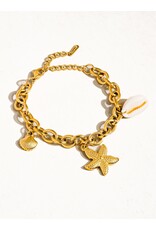 Flanerie Aspen 18K Gold Non-Tarnish Chain Bracelet