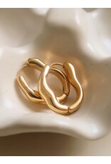 Flanerie Darcy 18K Gold Non-Tarnish Hoop Earring