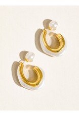 Flanerie Kinsley 18K Gold Classic C Hoop Earring