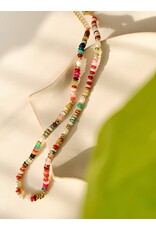 Flanerie Sunny Non-Tarnish Boho Beaded Necklace
