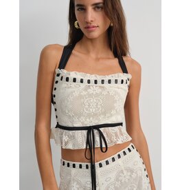 For Love & Lemons Charlotte Lace Top