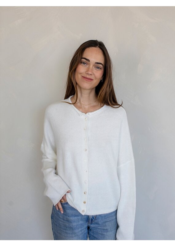 Things Between White Piper Cardigan