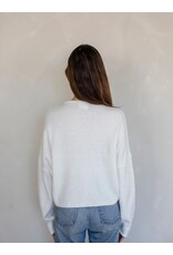 Things Between White Piper Cardigan