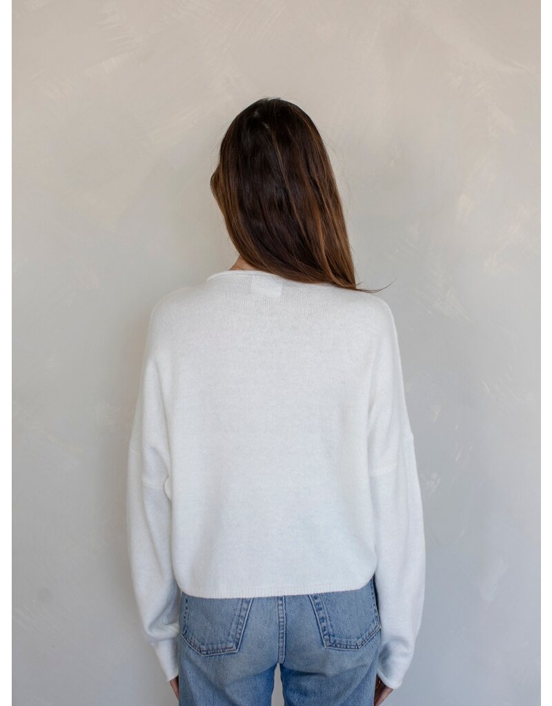 Things Between White Piper Cardigan