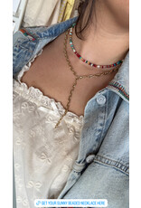 Flanerie Sunny Non-Tarnish Boho Beaded Necklace
