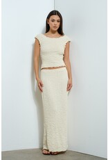 Pretty Garbage Michaela Textured Maxi Skirt