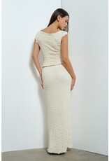 Pretty Garbage Michaela Textured Maxi Skirt