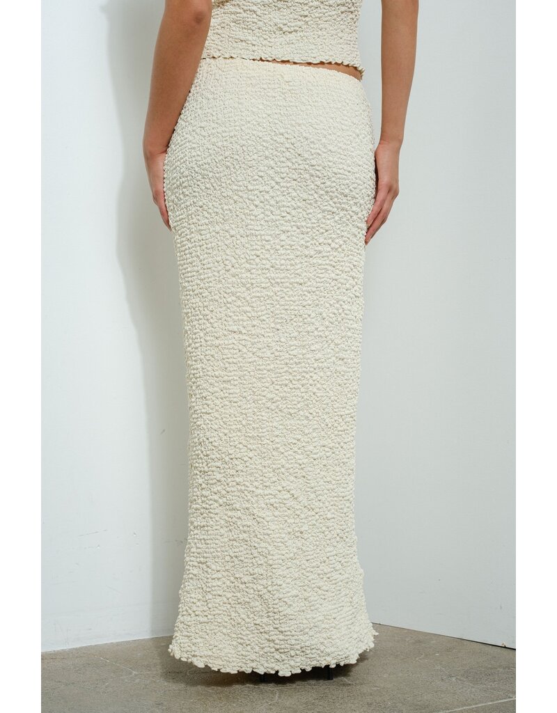 Pretty Garbage Michaela Textured Maxi Skirt