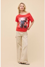 Daydreamer LA Bruce Springsteen Americana Off-The-Shoulder Tee