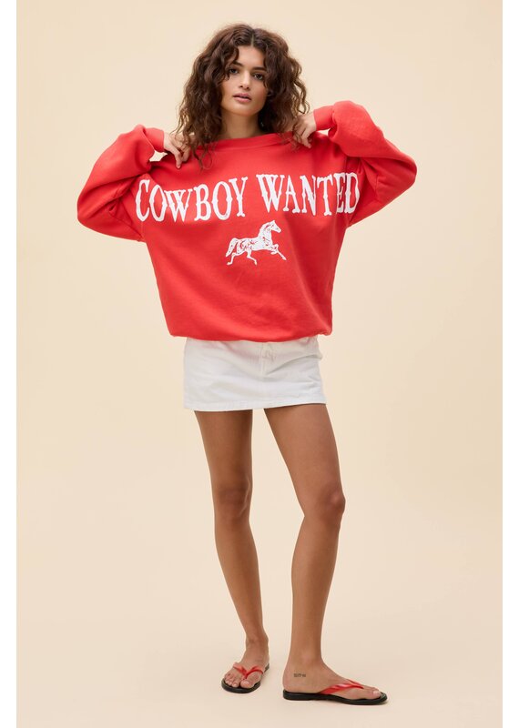 Daydreamer LA Cowboy Wanted BF Sweatshirt